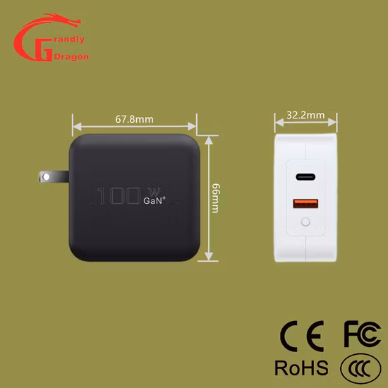 Caricatore GaN con presa opzionale Quad Ports 3c1a 120W