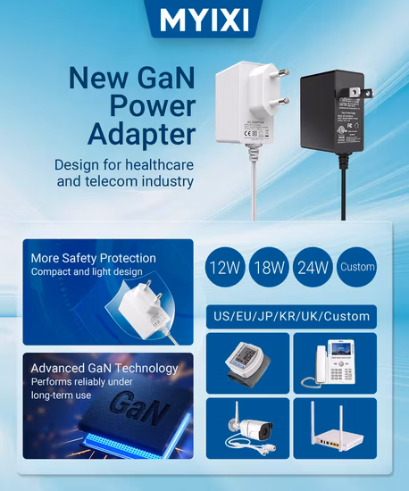 Adattatore CA campione gratuito 12V 15V 36V 1A 2A 3A 4A 24W 36W 46W Adattatore di alimentazione CA CC CE GS Ukca UL FCC PSE SAA C